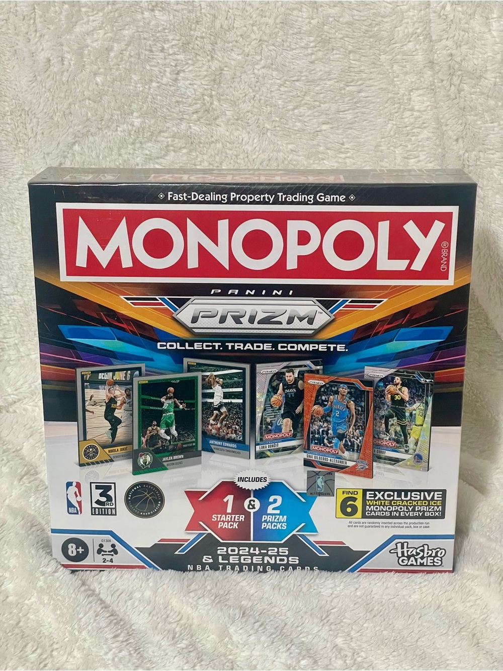 NBA Trading Card Game Box - Collector’s Edition MONOPOLY x Panini Prizm 2024-25